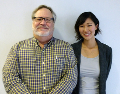 Marie Kim and Professor John Harty